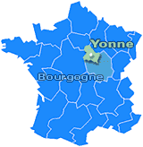 Iimage d'une carte de France - Image of map of France 
